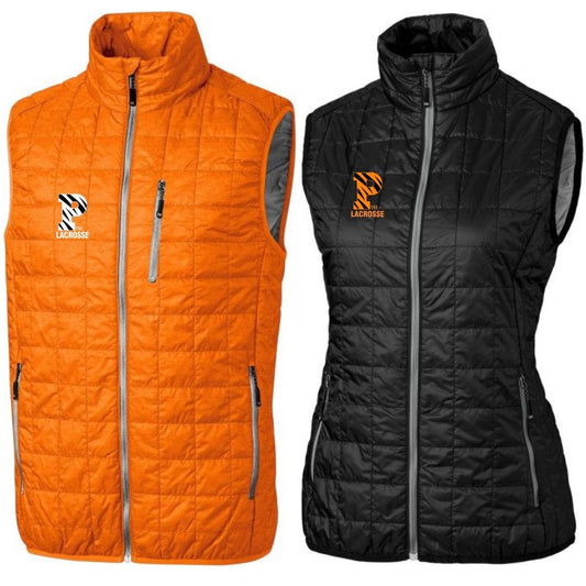 Princeton Lacrosse Cutter & Buck Men's and Ladies Rainier Quilted Vest