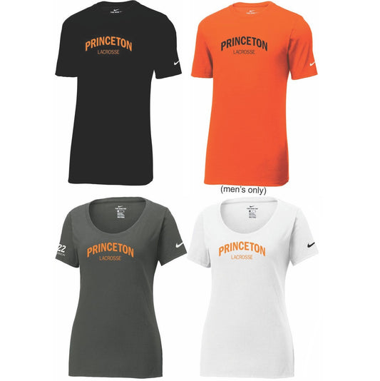 Princeton Lacrosse Nike Men's and Ladies Short Sleeve Cotton/Poly Tee