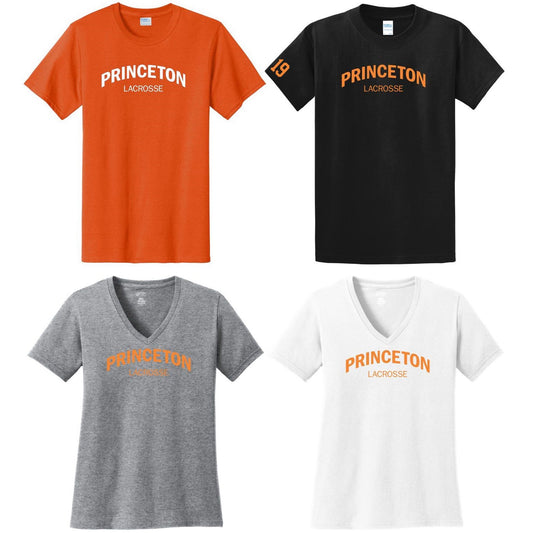 Princeton Lacrosse Men's and Ladies Short Sleeve Cotton Tee
